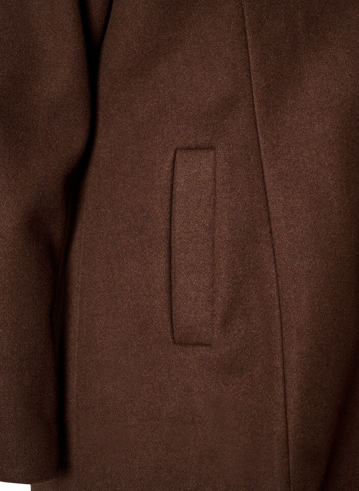 Takki irrotettavalla topatulla vuorilla, Ruskea, Packshot image number 3