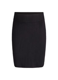 Lyhyt neulehame leveällä vyötärönauhallä, Musta