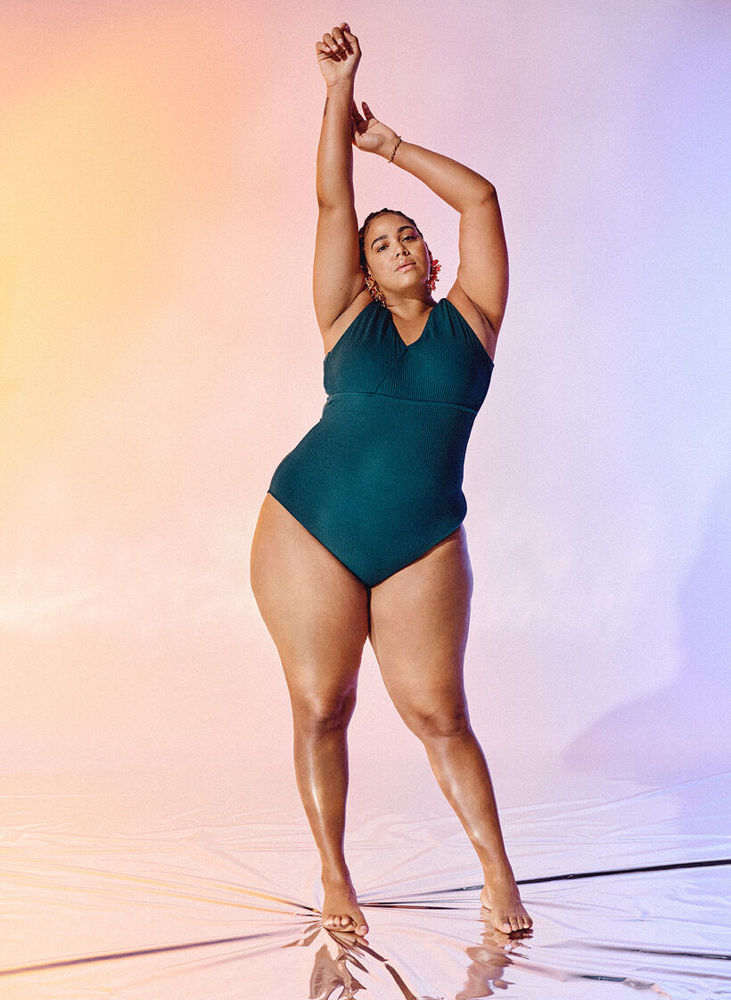 Kietaisu-uimapuku, jossa on kreppikuosi, Dark Sea, Image image number 0