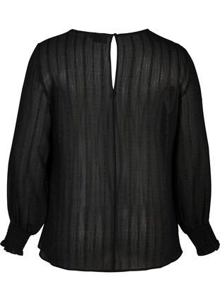 Pitkähihainen paita smokkirypytyksellä, Black, Packshot image number 1