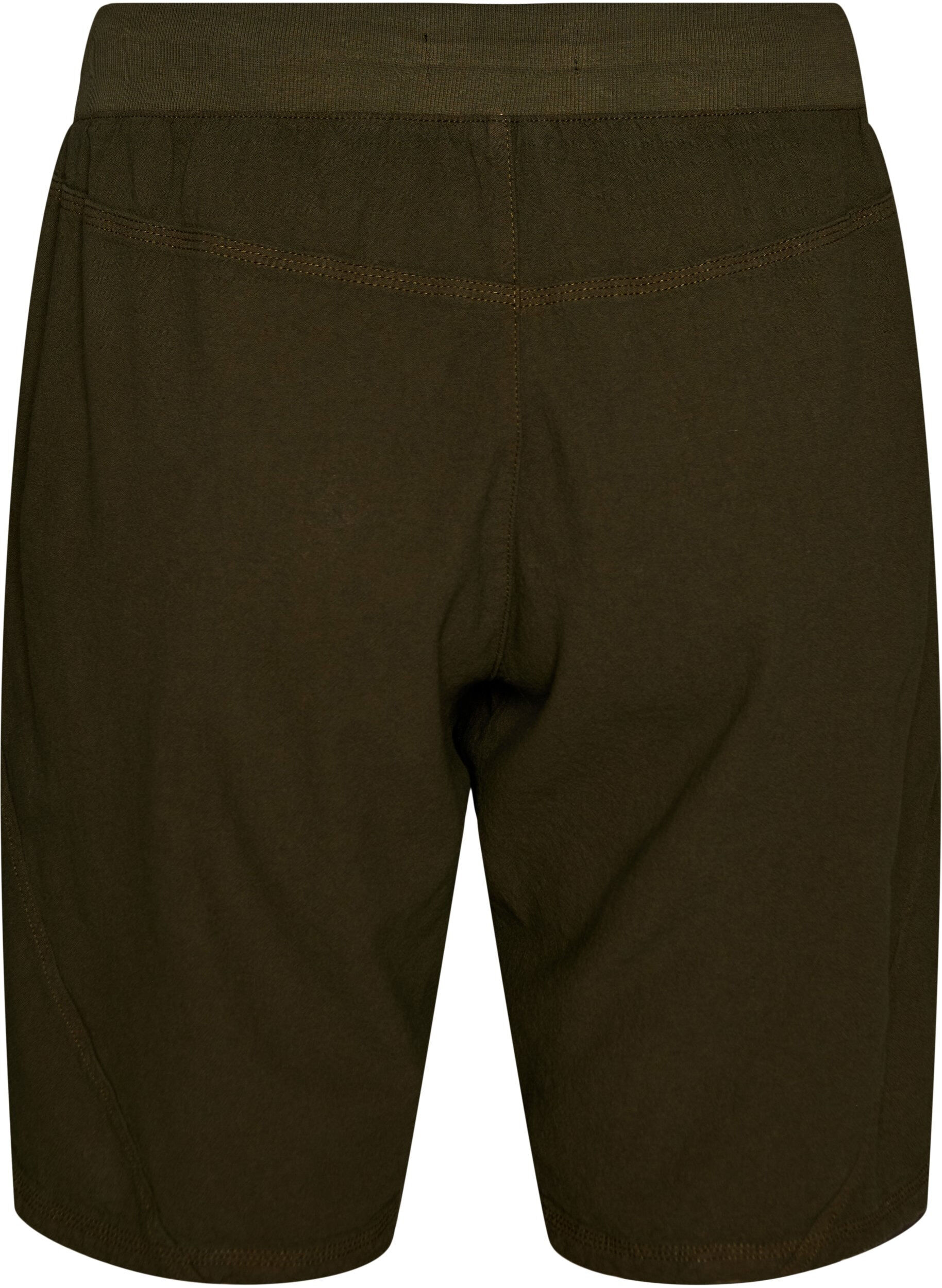 ZizziV&auml;lj&auml;t puuvillashortsit taskuilla, Vihre&auml;, Packshot image number 1