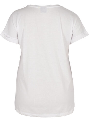 T-paita puuvillasekoitteesta, Bright White, Packshot image number 1