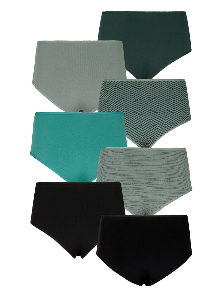 7-pakkaus hipsterit normaalilla vyötäröllä, Scarab Multi Pack, Packshot image number 1