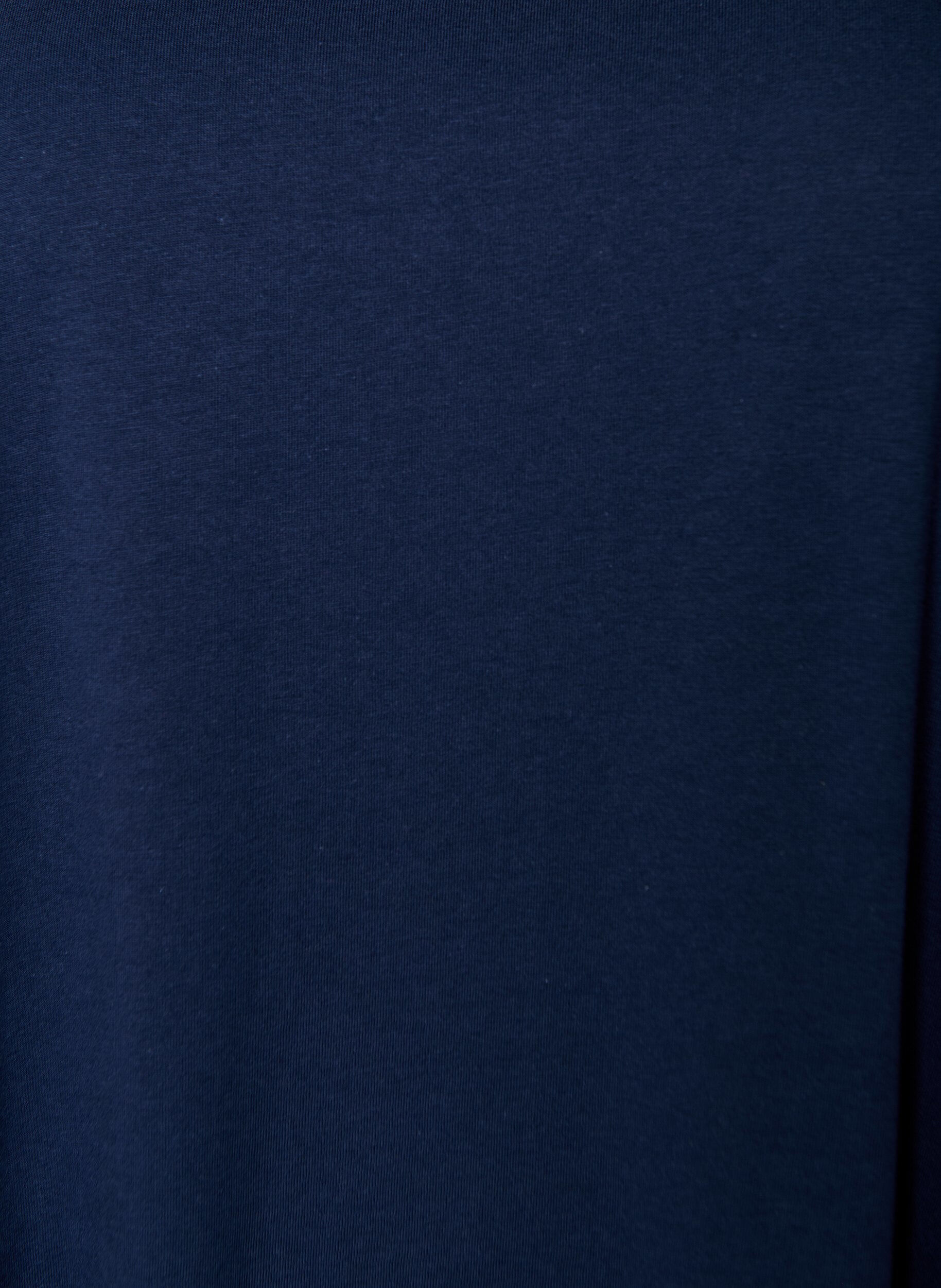 Zizzi Hihaton A-linjainen mekko, Sininen, Packshot image number 2