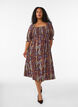 Kes&auml;mekko viskoosista paisley-kuosilla, Violetti, Model image number 0
