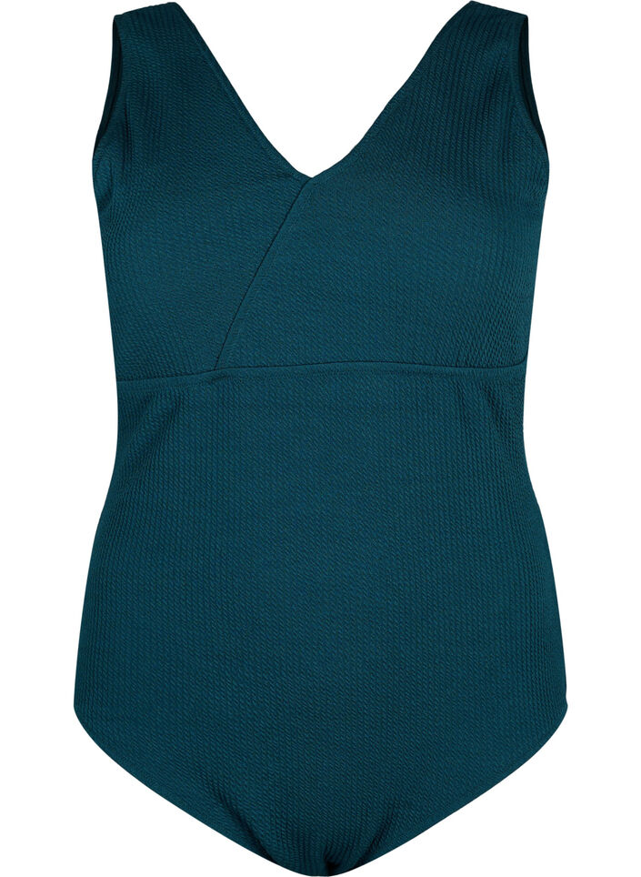 Kietaisu-uimapuku, jossa on kreppikuosi, Dark Sea, Packshot image number 0