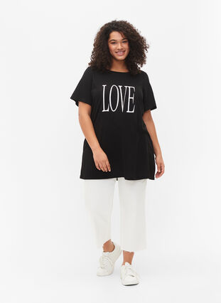 Oversize t-paita printillä, Rosebloom W. Love, Model image number 2