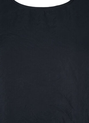 Tencel ™ -modaalista valmistettu pusero kirjotuilla yksityiskohdilla., Black, Packshot image number 2