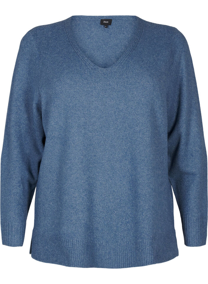 Neulepusero, jossa on V-pääntie., Bering S. White Mel., Packshot image number 0