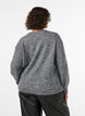 Neulepusero kukka-applikaatiolla, Harmaa, Model image number 2