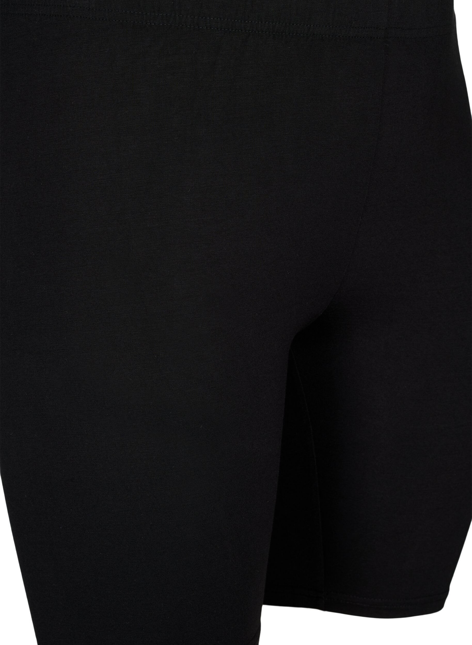 Zizzi2 kpl py&ouml;r&auml;ilyshortseja viskoosista, Musta, Packshot image number 2