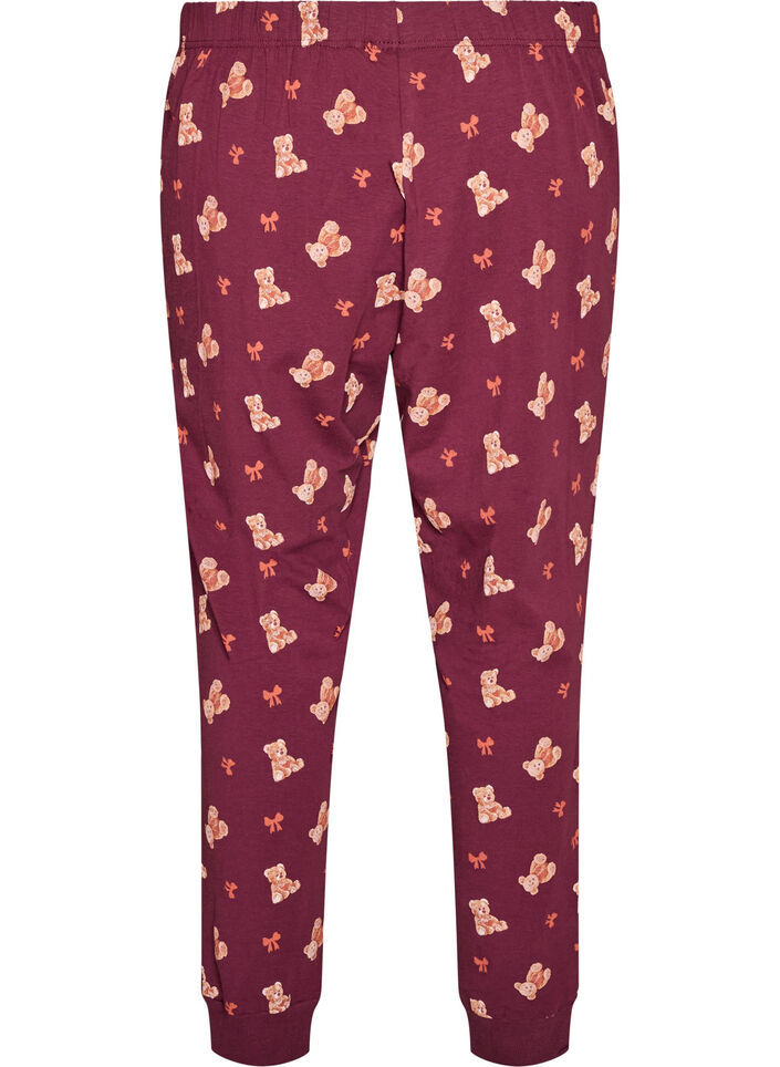 Painetut pyjamahousut, Punainen, Packshot image number 1