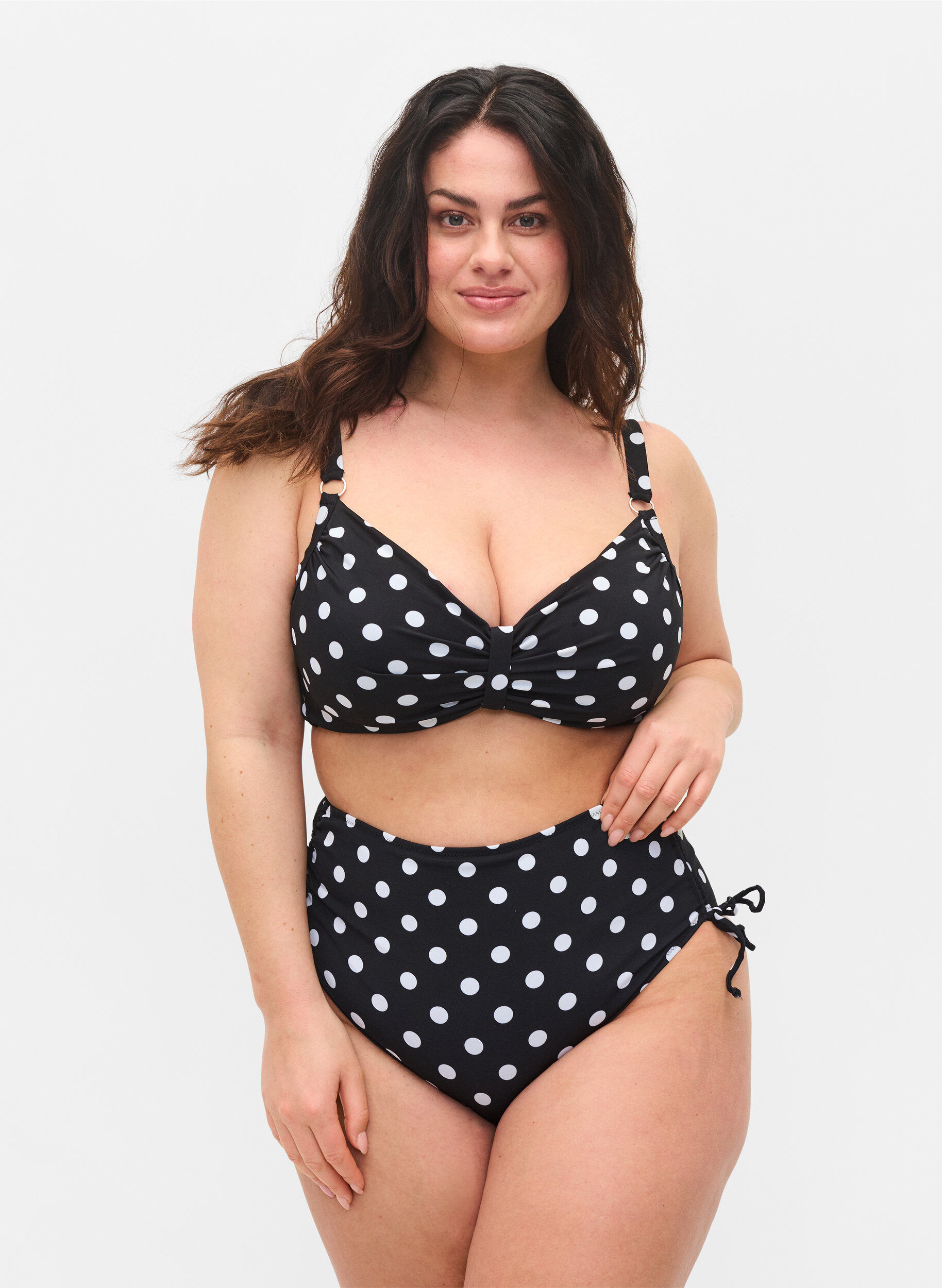 Zizzi Bikinialaosa printill&auml;, Dotted Print, Model image number 0