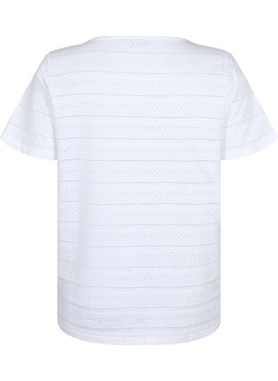 Lyhythihainen puuvilla-t-paita, Bright White, Packshot image number 1