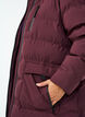 Puffer-takki hupulla ja taskuilla, Tumma Bordeaux, Model image number 3