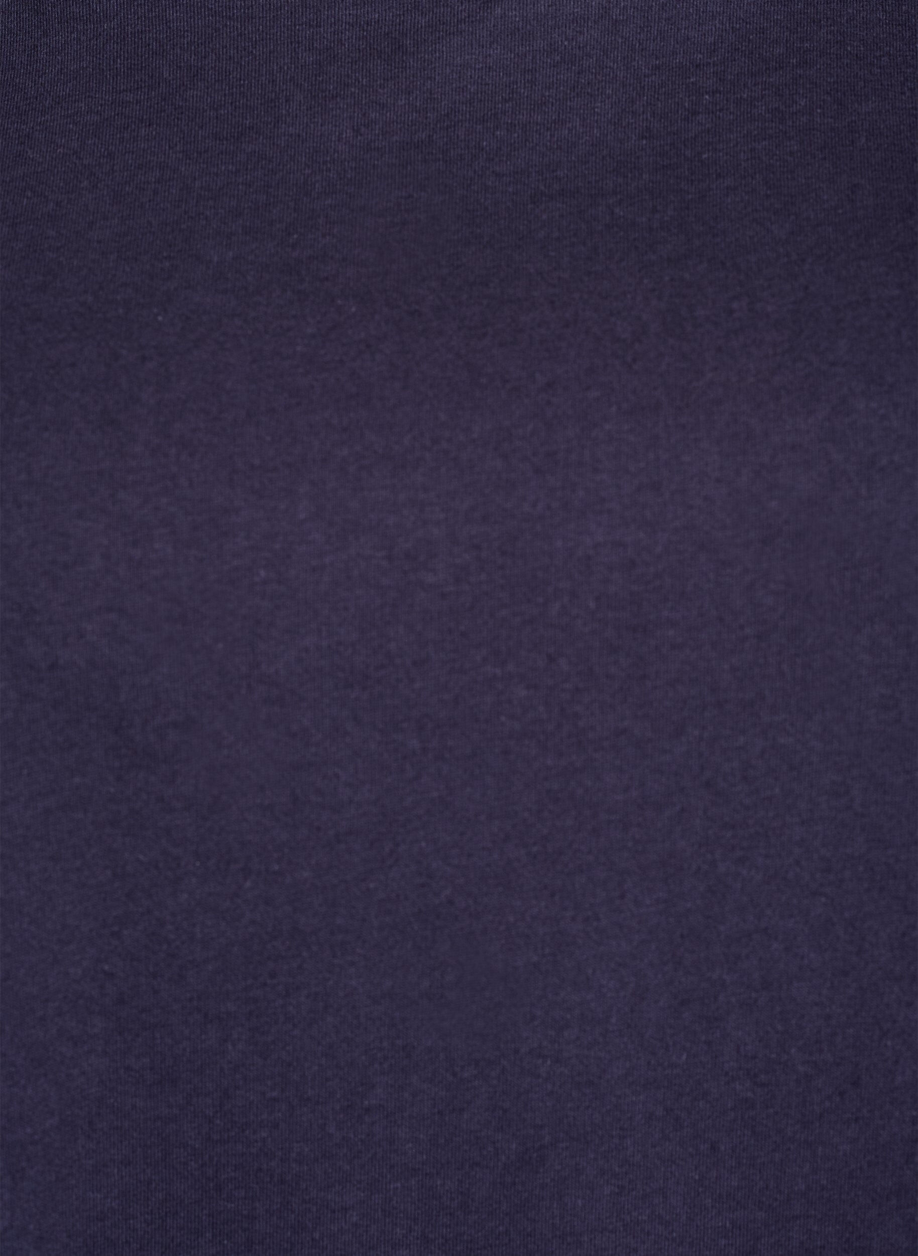 Zizzi T-paita Broderie Anglaise -hihoilla, Sininen, Packshot image number 2