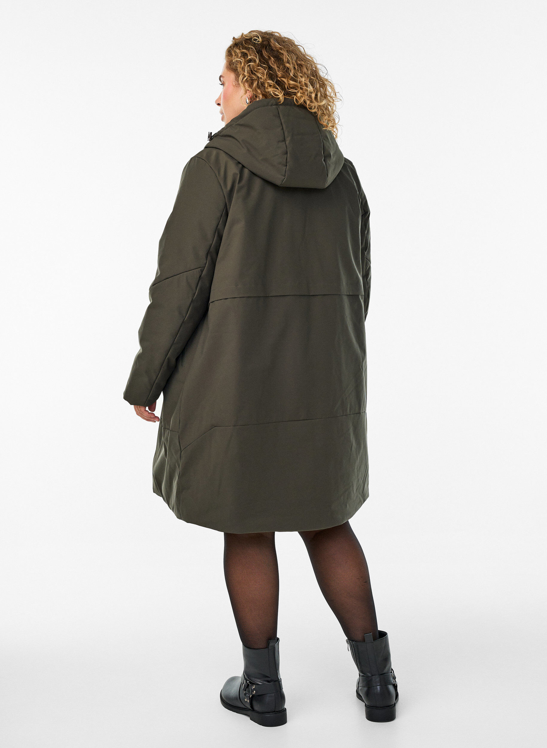 ZizziTalvitakki s&auml;&auml;dett&auml;v&auml;ll&auml; vy&ouml;t&auml;r&ouml;ll&auml;, Vihre&auml;, Model image number 2