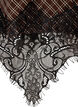 Midi-hame pitsikoristeilla ja ruutukuviolla, Ruskea, Packshot image number 3
