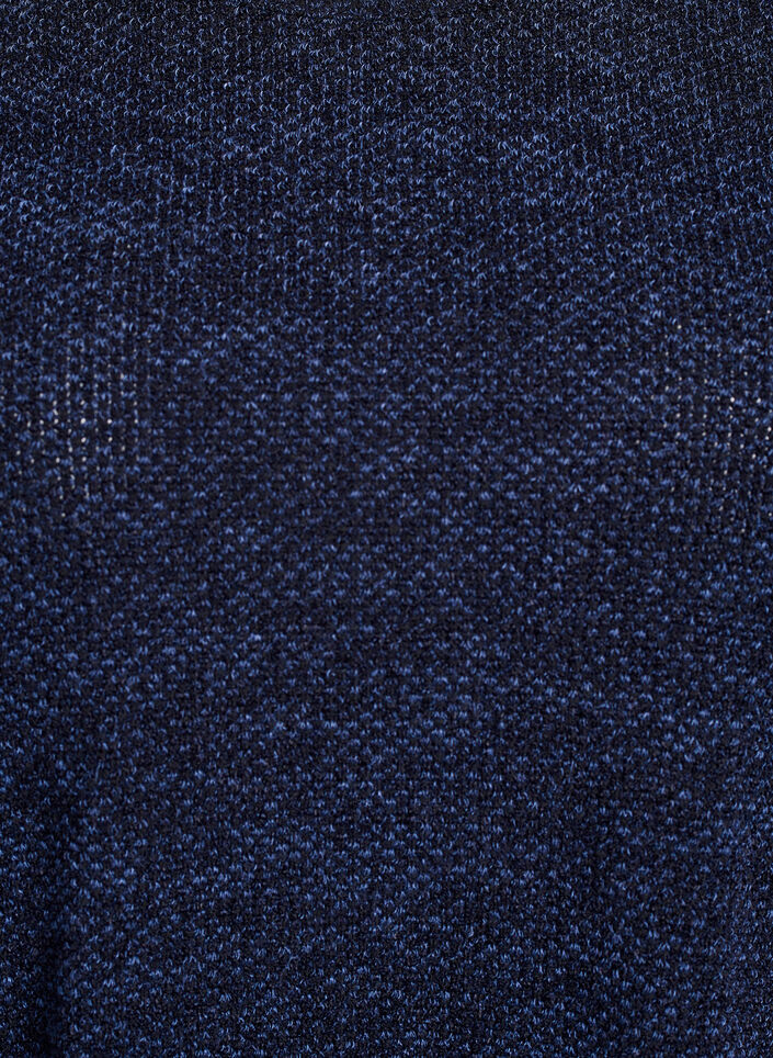 Pitkähihaiset pusero rakenteella, Sininen, Packshot image number 2