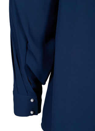 Pitkähihainen pusero korkealla kauluksella , Navy Blazer, Packshot image number 3
