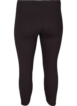Perus 3/4-leggingsit rypytysyksityiskohdalla, Black, Packshot image number 1