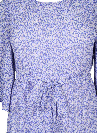 Kukkakuvioinen laskostettu mekko kiristysnauhalla, Small Flower AOP, Packshot image number 2