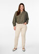 Emily-farkut slim fit -mallilla ja normaalilla vyötäröllä, Beige, Model image number 0
