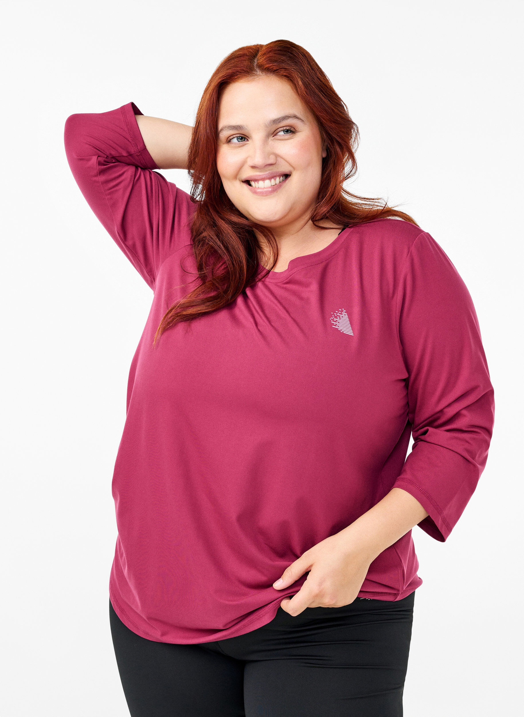 ZizziTreenipusero 3/4-hihoilla, Punainen, Model image number 0