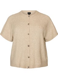 Lyhythihainen neuletakki, Beige