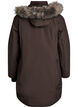 Vedenpit&auml;v&auml; hupullinen parka, Ruskea, Packshot image number 1