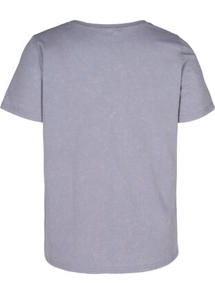 Puuvillainen t-paita painatuksella ja lyhyillä hihoilla , Silver Bullet acid, Packshot image number 1