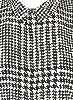 Pitkähihainen paita kuosilla, Black/White, Packshot image number 2