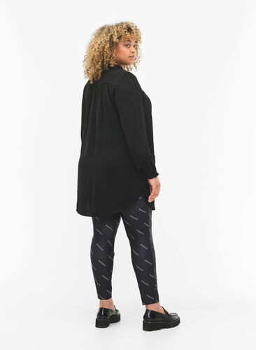 Teksti-tulosteiset leggingsit, Black Radiance, Model image number 1