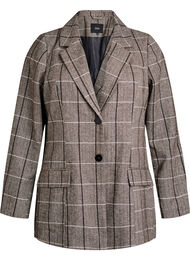 Klassinen ruudullinen bleiseri, Harmaa