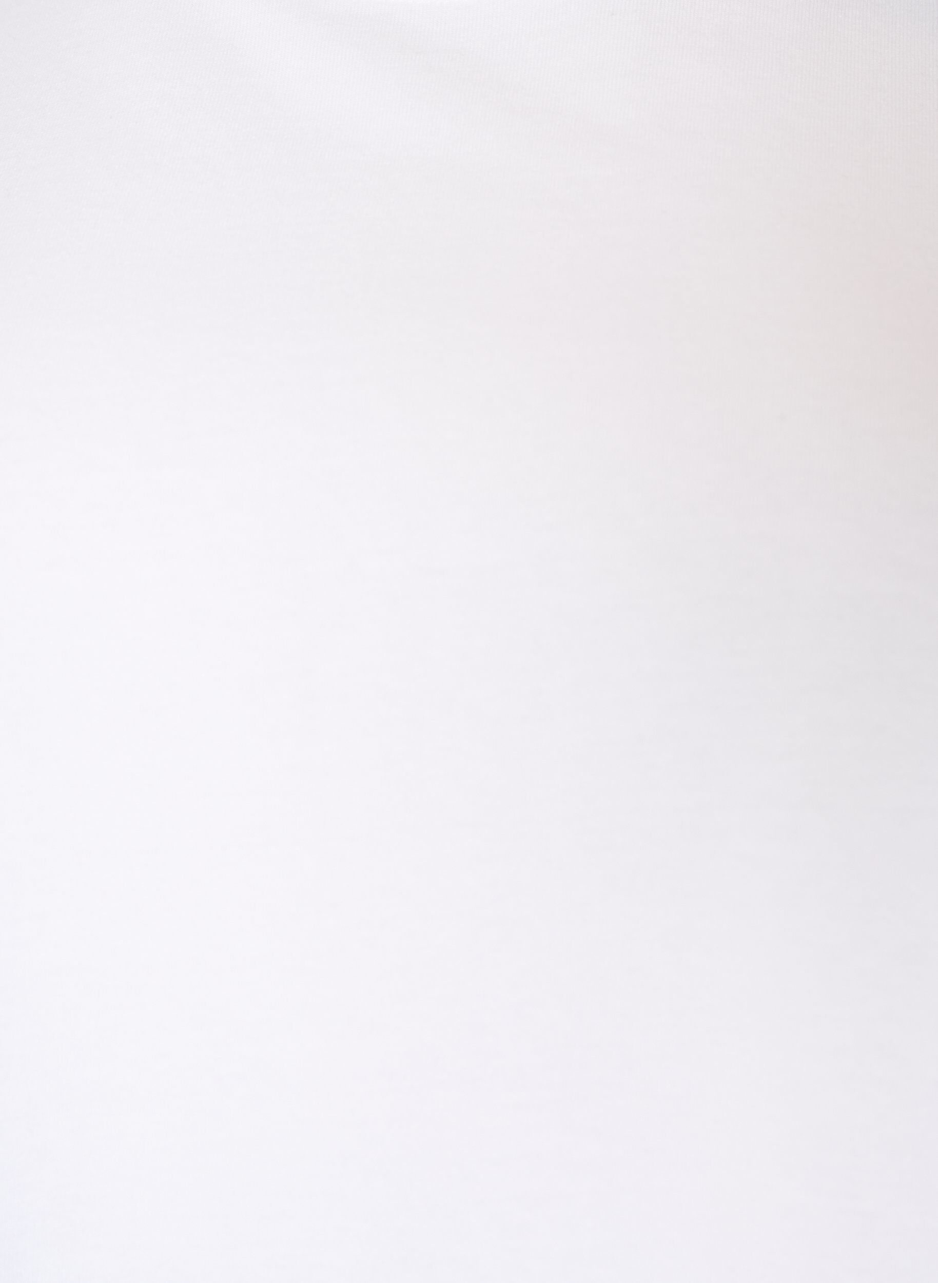 ZizziV&auml;lj&auml; puuvilla T-paita, Valkoinen, Packshot image number 2