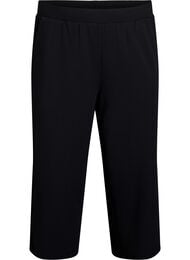 Korkeavy&ouml;t&auml;r&ouml;iset polvihousut rennolla istuvuudella, Musta