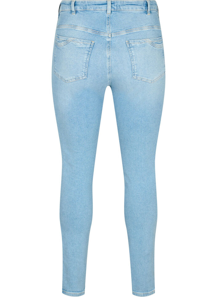 Korkeavyötäröiset Amy farkut super slim fit -mallissa, Light blue, Packshot image number 1