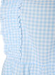 Ruudullinen toppi r&ouml;yhel&ouml;yksityiskohdilla, Sininen, Packshot image number 2