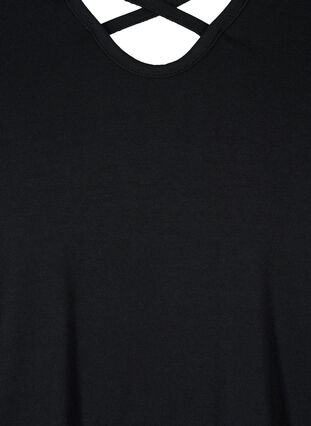 Yksivärinen pusero pitkillä hihoilla, Black, Packshot image number 2