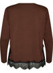 Jersey-pusero pitsisomisteilla, Ruskea, Packshot image number 1