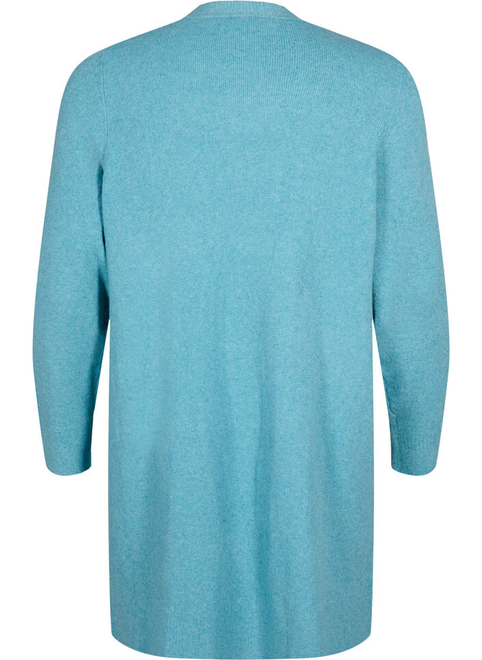 Pitkä avonainen neuletakki, Reef Water Mel., Packshot image number 1