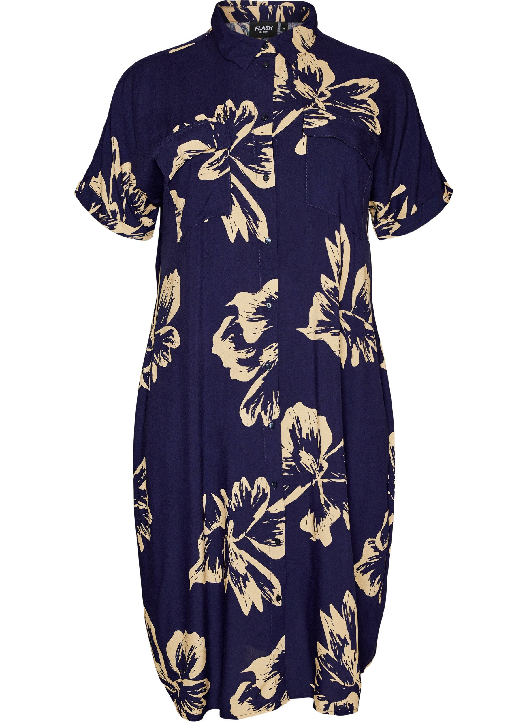 FLASH - Lyhythihainen pitk&auml; paitamekko