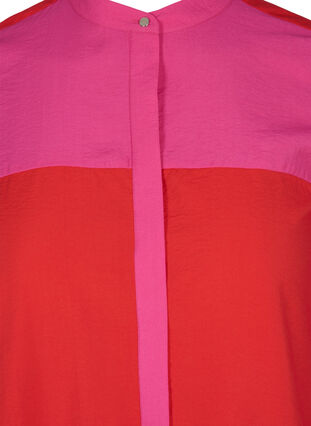 Pitkä paita kauniissa väreissä, Pink Red Block, Packshot image number 2