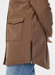 Vett&auml; hylkiv&auml; softshell-takki, jossa on tikattu vuori, Ruskea, Model image number 3