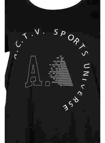 T-paita printillä treeniin , Black A.C.T.V, Packshot image number 2