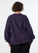 Neuletakki pehme&auml;st&auml; neuleesta kullanv&auml;risill&auml; napeilla, Violetti, Model image number 2