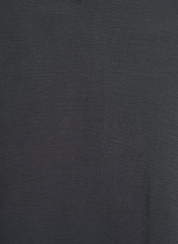 Pusero smock-kalvosimilla ja v-p&auml;&auml;ntiell&auml;, Harmaa, Packshot image number 2