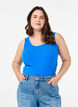 Yksiv&auml;rinen perus paita puuvillasta, Sininen, Model image number 0