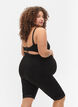 Äitiyspyöräilyshortsit pitsireunoilla, Black, Model image number 1