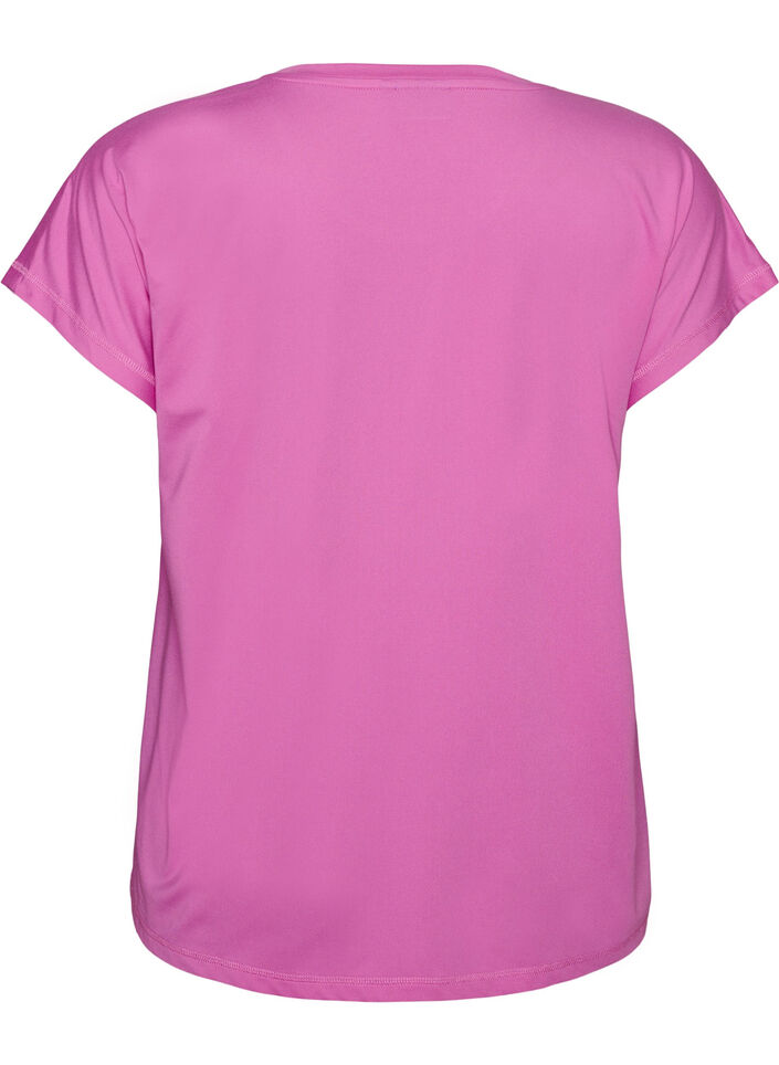 Yksiv&auml;rinen treeni-T-paita, Violetti, Packshot image number 1